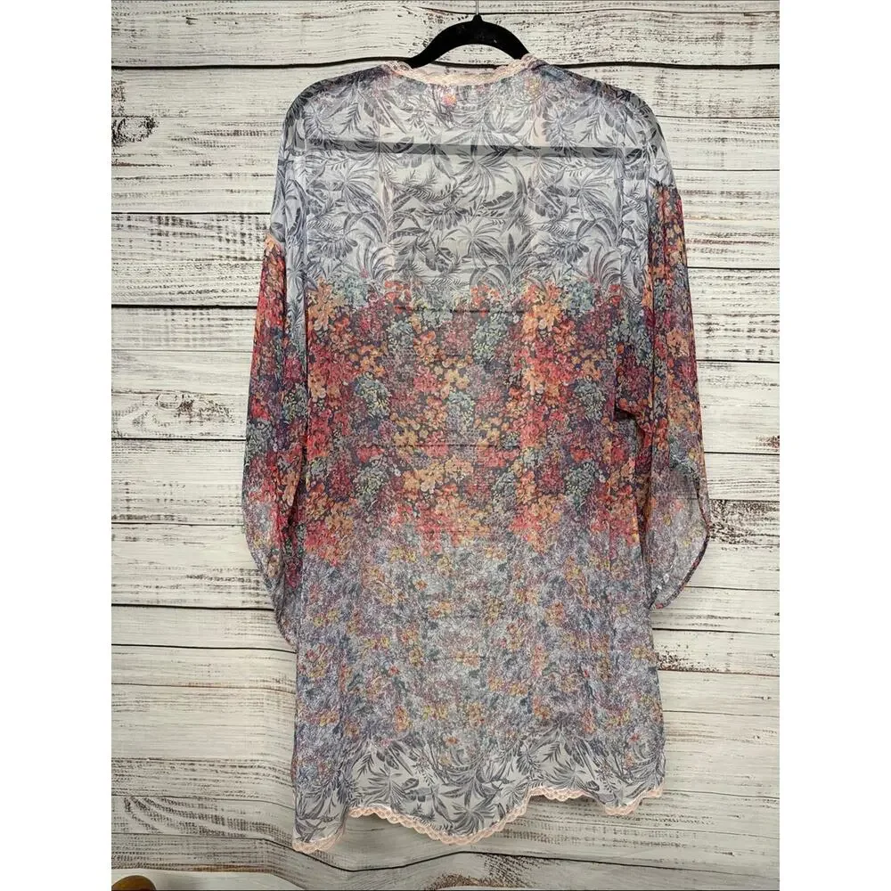 Victoria's Secret Sheer Cover-Up Robe Kimono XS/S